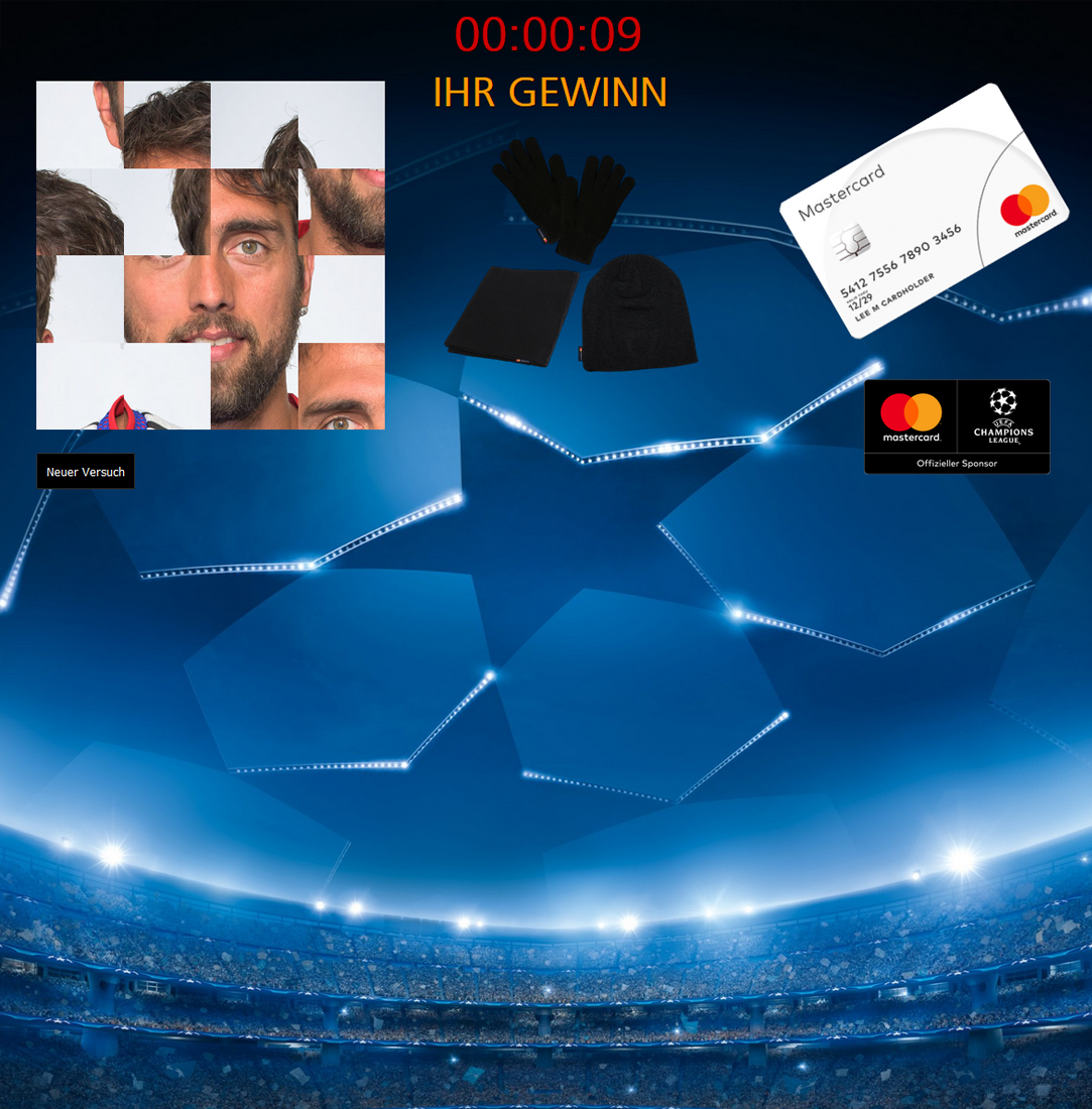 Mastercard Gewinnspiel